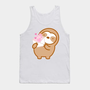 Cute Love Letter Sloth Tank Top